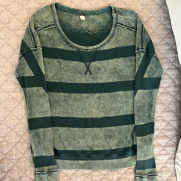 Free People Tops - Free People Striped Thermal